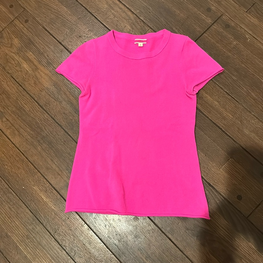 Vivid magenta 100% Jcrew cashmere shirt